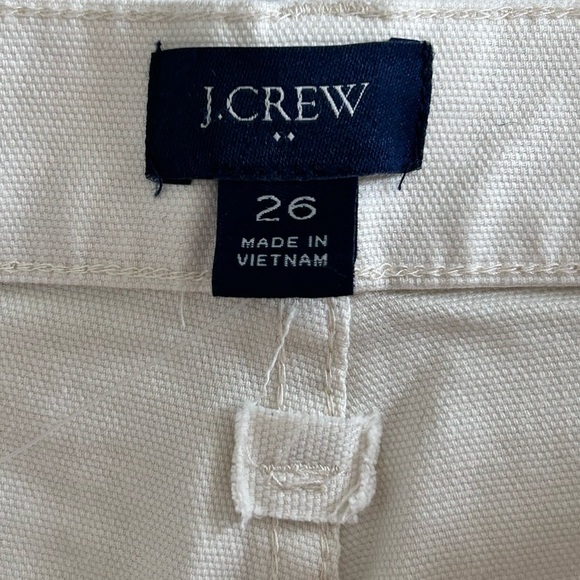 J. Crew Straight Leg Ankle Pants in Natural NWT Size 26 - Picture 3 of 6